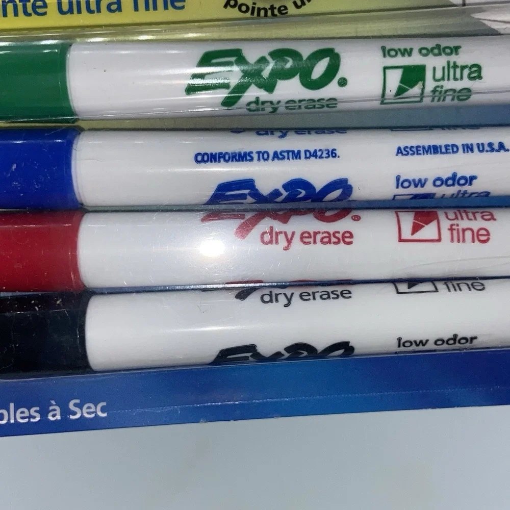 Expo Dry Erase Markers, Ultra Fine Point, Assorted‎ Colors 4 ea (Lot Of 5) NEW